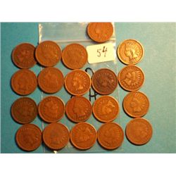 (20)INDIAN HEAD CENT