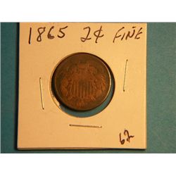 1865 2 CENT COPPER