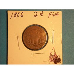 1866 2 CENT COPPER