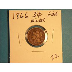 1866 3 CENT NICKEL