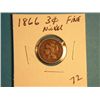 Image 1 : 1866 3 CENT NICKEL