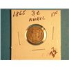 Image 1 : 1865 3 CENT NICKEL