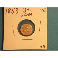 1853 3 CENT SILVER