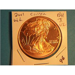 2011 1 OUNCE COPPER