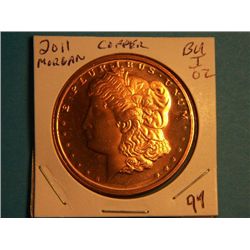 2011 1 OUNCE COPPER