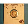 Image 1 : 1919 S MERCURY DIME