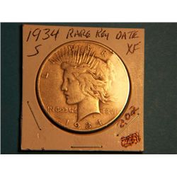 1934 S PEACE DOLLAR