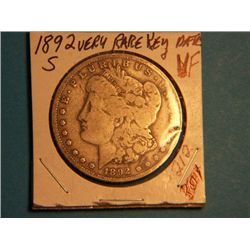 1892 S MORGAN DOLLAR