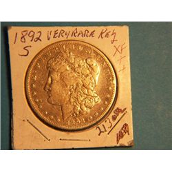 1892 S MORGAN DOLLAR