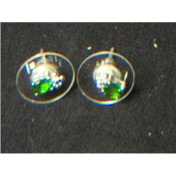 RUSSIAN CHROME DIOPSIDE EARINGS