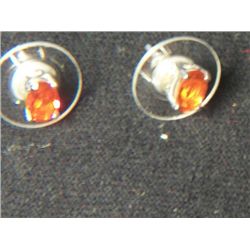 PLATNIUM OVERLAY SILVER MEXICAN FIRE EARING