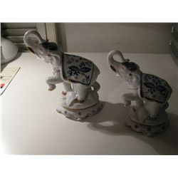 Two Elephants Figurines; Limited Edition