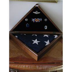US Air Force Honors Memorial Flag, Pins, and Medals