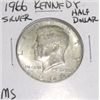 Image 1 : 1966 Kennedy Silver Half Dollar *RARE MS HIGH GRADE - NICE COIN*!!