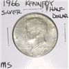 Image 1 : 1966 Kennedy Silver Half Dollar *RARE MS HIGH GRADE - NICE COIN*!!