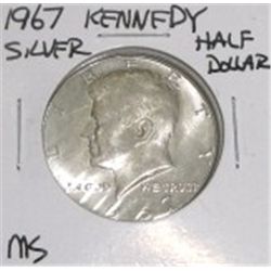 1967 Kennedy Silver Half Dollar *RARE MS HIGH GRADE - NICE COIN*!!