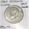 Image 1 : 1967 Kennedy Silver Half Dollar *RARE TONED MS HIGH GRADE - NICE COIN*!!