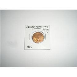 Arizona State Tax Token 5 *RARE MINT STATE CONDITION*!!