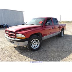2001 - DODGE DAKOTA// SALVAGE TITLE