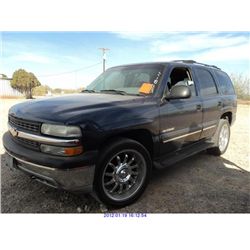 2001 - CHEVROLET TAHOE