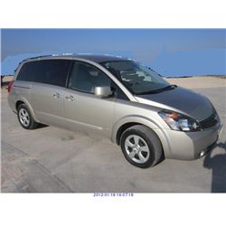 2007 - NISSAN QUEST // EXPORT ONLY