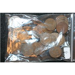 Indian Head Penny from 1800's, Various Conditions, Lot of 50