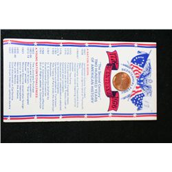 1976-D Bicentennial Lincoln Penny W/Imprint of Liberty Bell and USA Map on Front