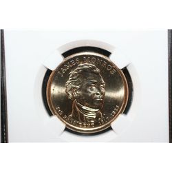 2008-D First Day Issue James Monroe-Fifth President $1; NGC Graded MS65