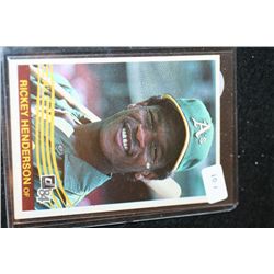 1983 MLB Donruss Rickey Henderson-Oakland A's Baseball Card