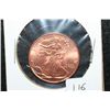 Image 1 : Golden State Mint "Walking Liberty" Copper Round; .999 Fine Copper 1/4 Oz.