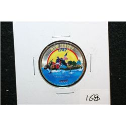 1999-P New Jersey State Quarter Colorized