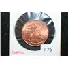 Image 1 : Golden State Mint "Walking Liberty" Copper Round; .999 Fine Copper 1/4 Oz.