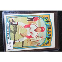 1972 MLB Denny Doyle-Philadelphia Phillies Baseball Card