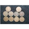 Image 1 : Indian Head One Cent; Various Dates & Conditions, Lot of 10