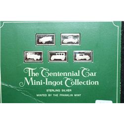 The Centennial Car Mini-Ingot Collection; Packard, Morris Cowley, Chrysler, Chevrolet & Pierce Arrow