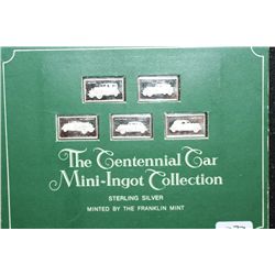 The Centennial Car Mini-Ingot Collection; Lincoln, Ford, Citroen, Duesenberg & Chrysler; Sterling Si
