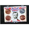 Image 1 : Lincoln Penny Type Set to include Wheat, Memorial, Steel & Log Cabin Reverse, Lot of 4