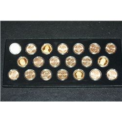 2009 Presidential $1; Philadelphia, Denver, Proof & Satin Finish, Lot of 20