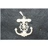 Image 1 : 14K Gold Anchor Charm W/Jesus on the Cross