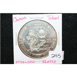 Kelowka Int'l Regatta Show; Canada's Finest Water Show $1 Trade Token, Sterling Plated