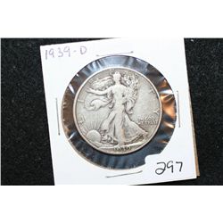 1939-D Walking Liberty Half Dollar