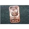 Image 1 : 2012 Copper Ingot, .999 Fine 1 Oz.