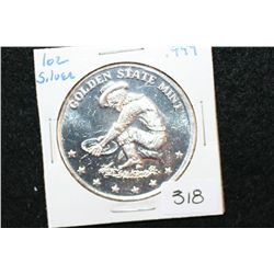 Golden State Mint Silver Round; .999 Fine 1 Oz.