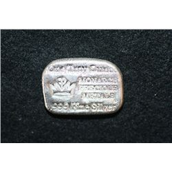 Monarch Precious Metals Silver Ingot; .999 Fine Silver 1 Oz.