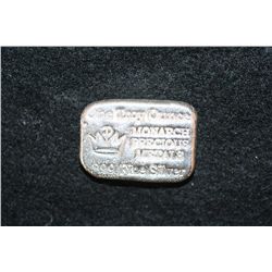 Monarch Precious Metals Silver Ingot; .999 Fine Silver 1 Oz.