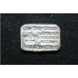 Monarch Precious Metals Silver Ingot; .999 Fine Silver 1 Oz.