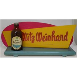 Blitz Weinhard Beer Counter Top Display Sign