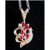 Image 2 : Diamond and Ruby Pendant
