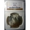 Image 1 : 1922 PEACE DOLLAR NGC MS62
