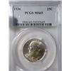 Image 1 : 1936 WASHINGTON QUARTER PCGS MS-65